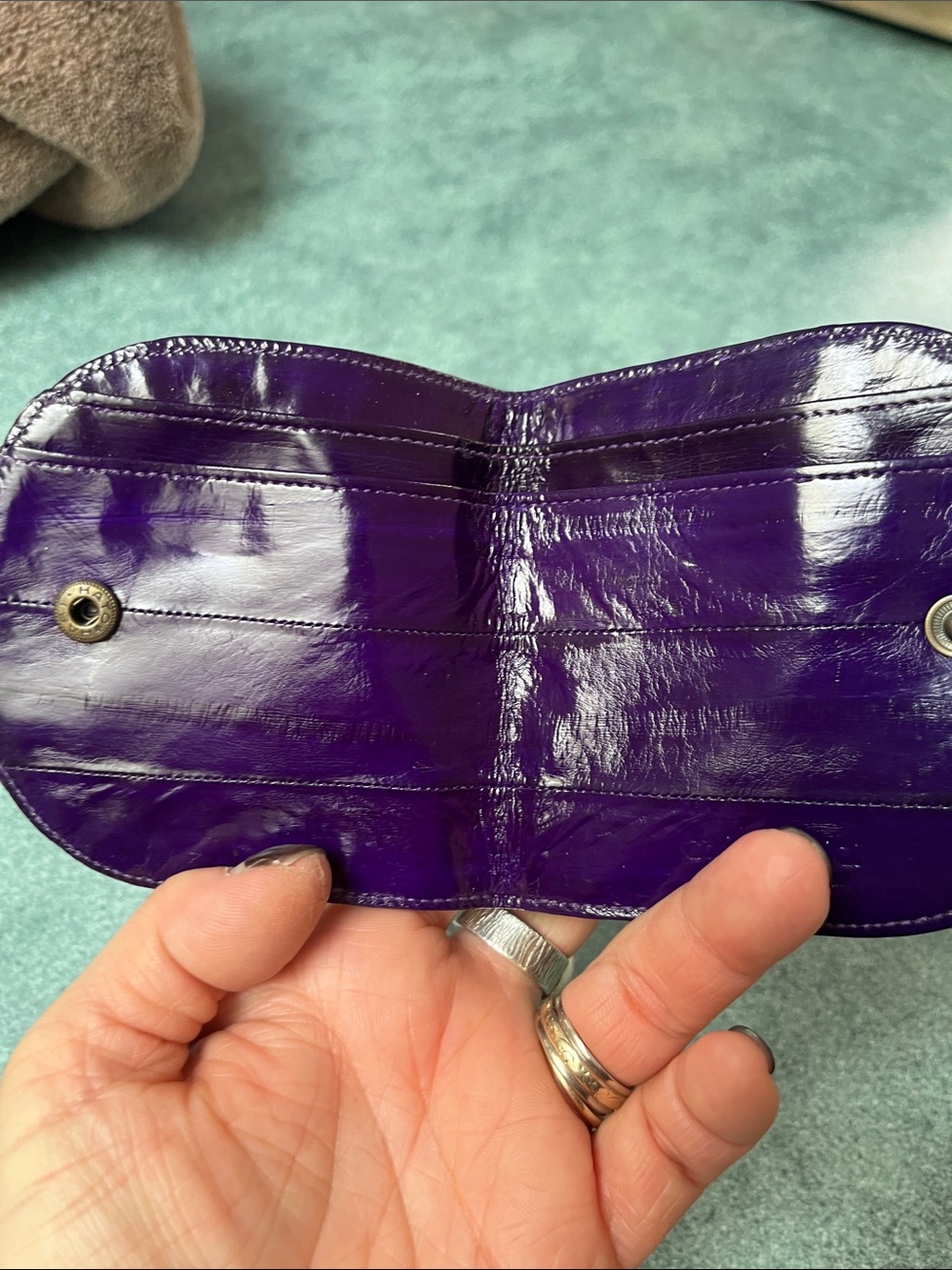 Eel Skin Mini Wallets - Picture 8 of 12